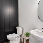 Powder room in customized home plan 3711.