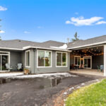 Rear exterior of home plan 3711.