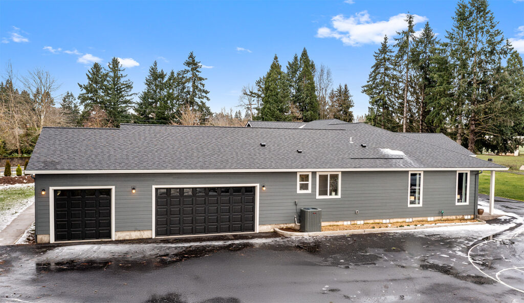 Garage bays shown on home plan 3711.