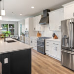 Kitchen leading into the dining area.