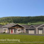 Home Plan 3711 standard elevation.