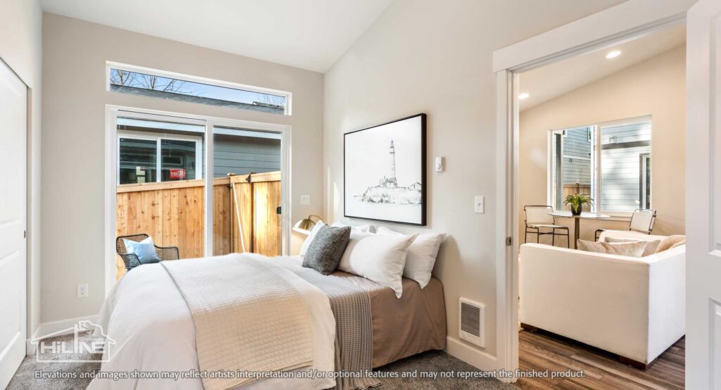 Home Plan 500A bedroom.