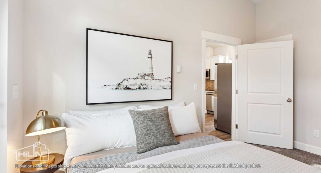 Home Plan 500A bedroom.