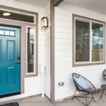 Home Plan 500A front exterior covered porch.