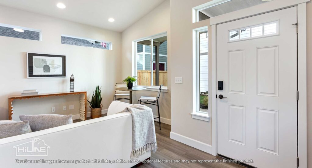 Home Plan 500A living.