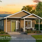 Home Plan 500A standard elevation.
