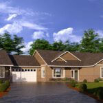 Home Plan 500B attached to Home Plan 2112.