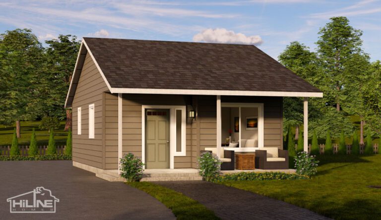 Home Plan 500B standard elevation.