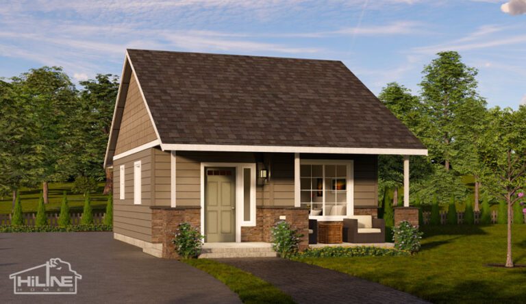 Home Plan 500B optional elevation.