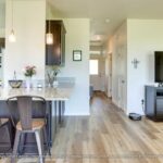 Home Plan 800 kitchen and living room.