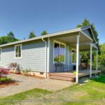 Home Plan 800 exterior front covered porch.