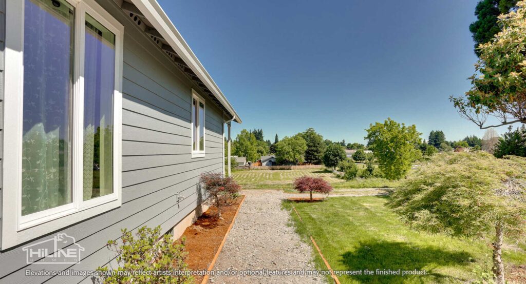 Home Plan 800 exterior side.