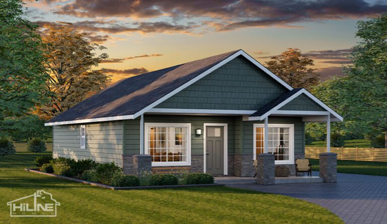 Home Plan 800 optional elevation.