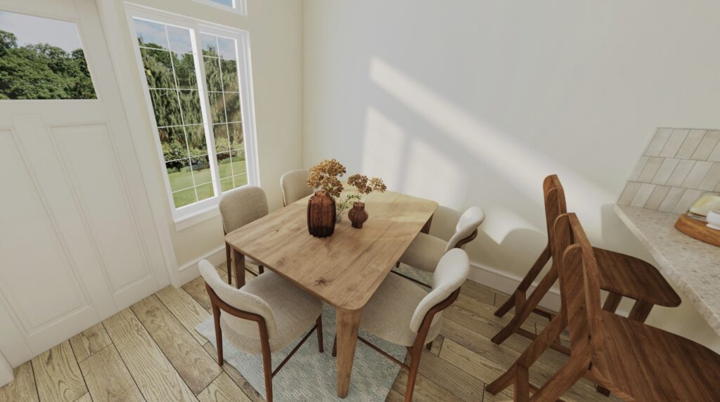 Home Plan 843 dining.