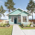 Home Plan 843 front exterior.