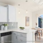 Home Plan 843 kitchen and dining.