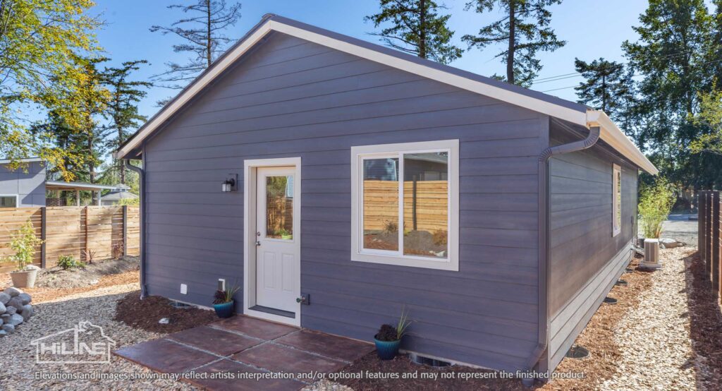 Home Plan 843 back exterior.