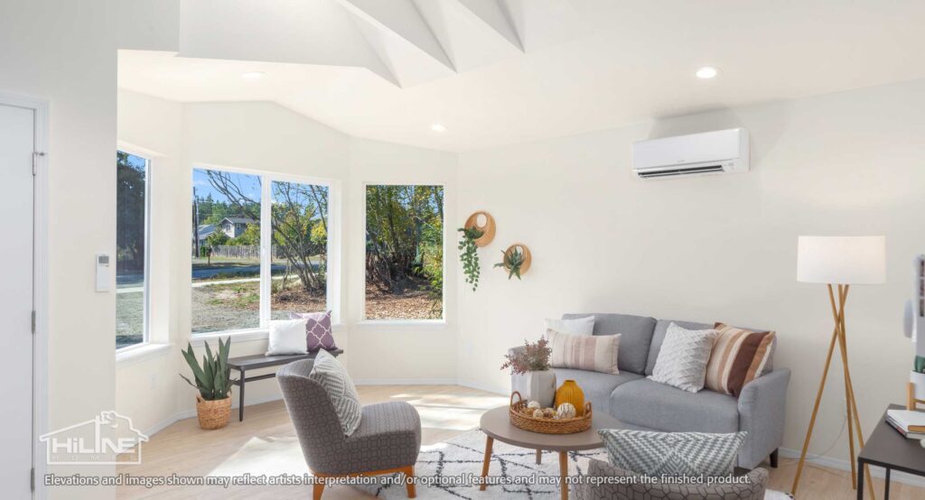 Home Plan 843 living.