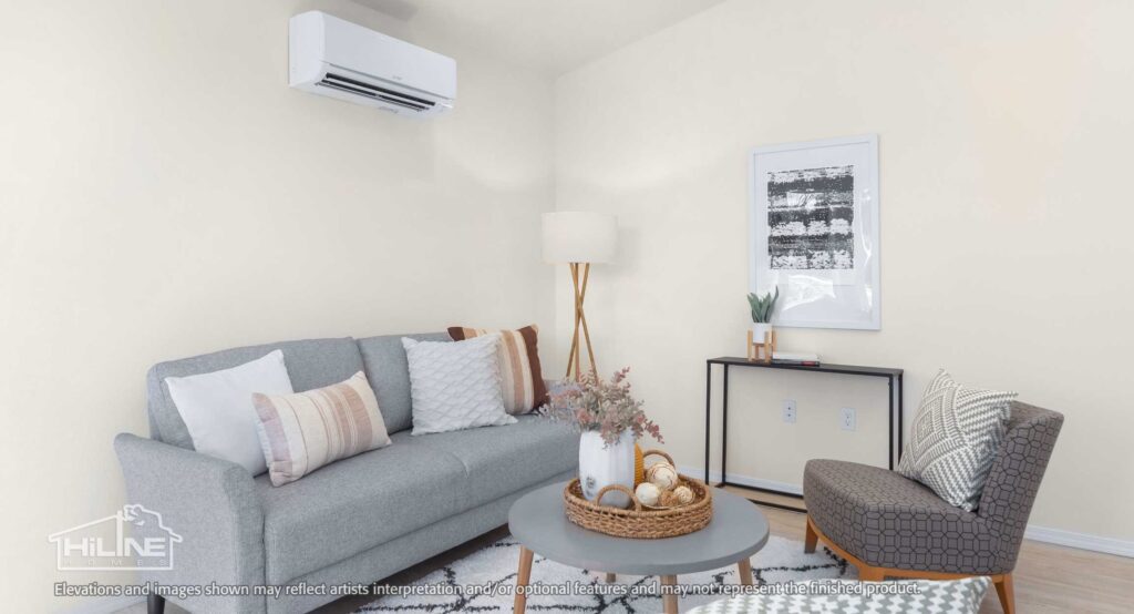 Home Plan 843 living.