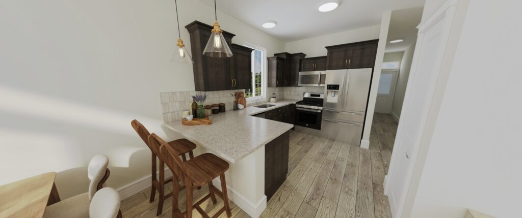 Home Plan 843 kitchen.