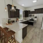 Home Plan 843 kitchen.