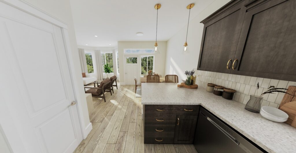 Home Plan 843 kitchen.