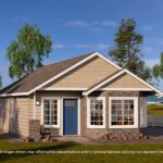 Home Plan 843 optional elevation.