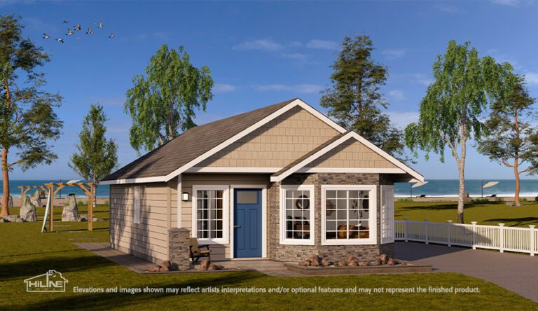 Home Plan 843 optional elevation.