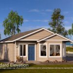 Home Plan 843 standard elevation.