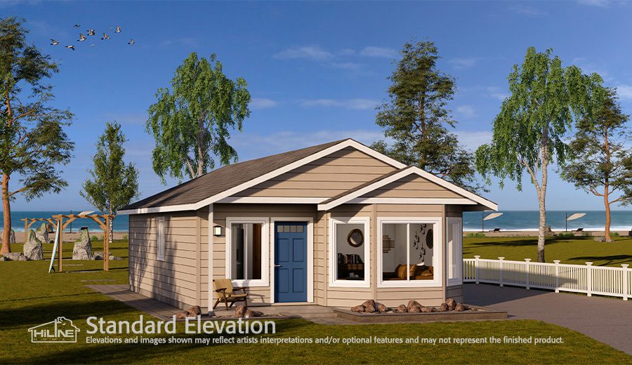 Home Plan 843 standard elevation.