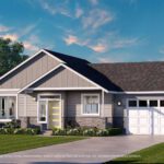 Home Plan 875 enhanced elevation.