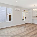 Home Plan 875 living, dining, and kitchen.