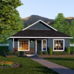 Home Plan 897A optional elevation.