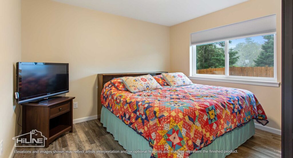 Home Plan 897 bedroom.