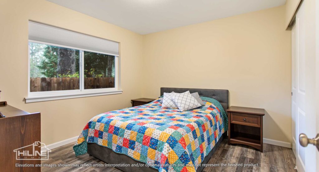 Home Plan 897 bedroom.