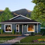 Home Plan 897A standard elevation.