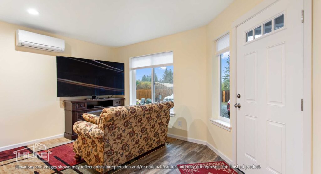 Home Plan 897A living.