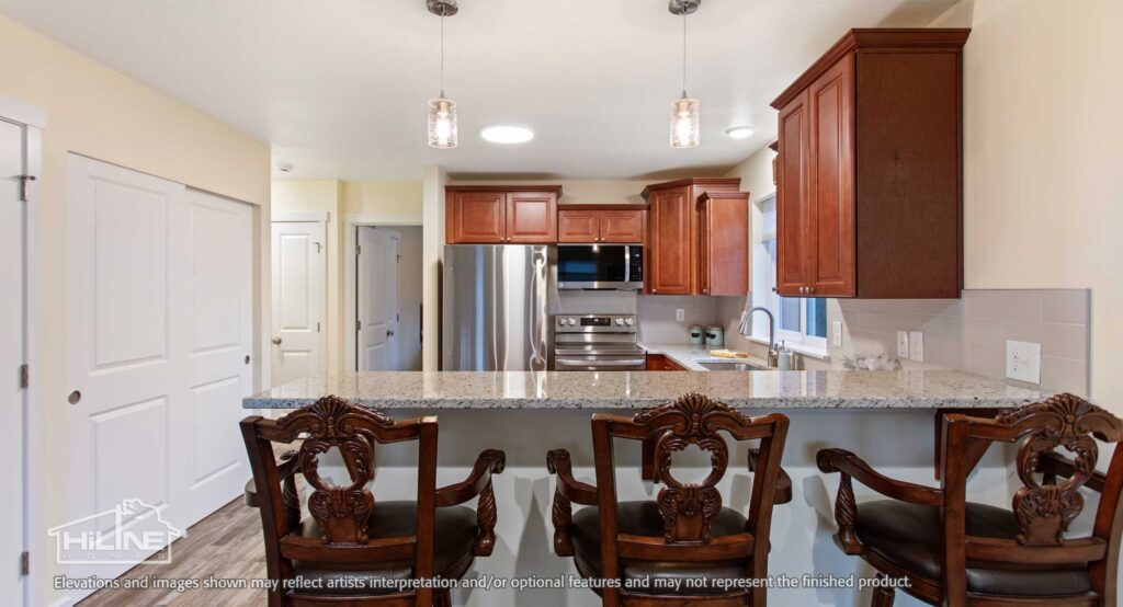 Home Plan 897A kitchen.