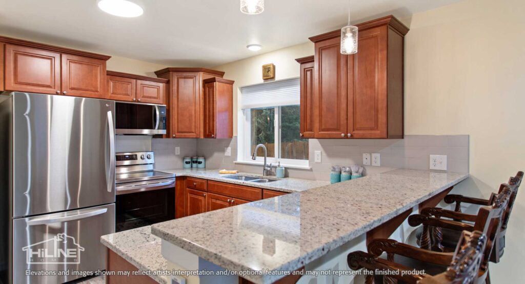 Home Plan 897A kitchen.