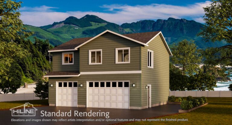 Home Plan 936 standard elevation.