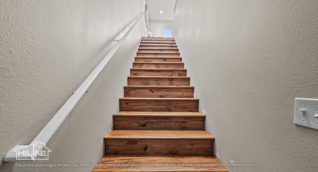 Home Plan 936 stairway.