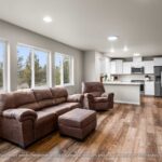 Home Plan 936 living and kitchen.