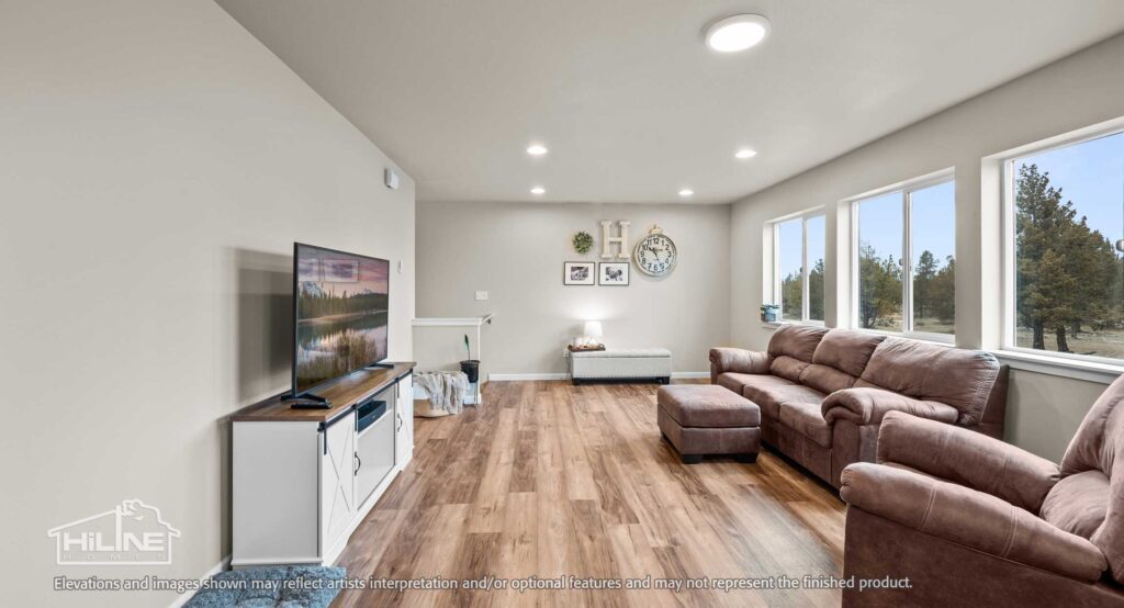 Home Plan 936 living room.