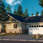 Home Plan 984 enhanced elevation.