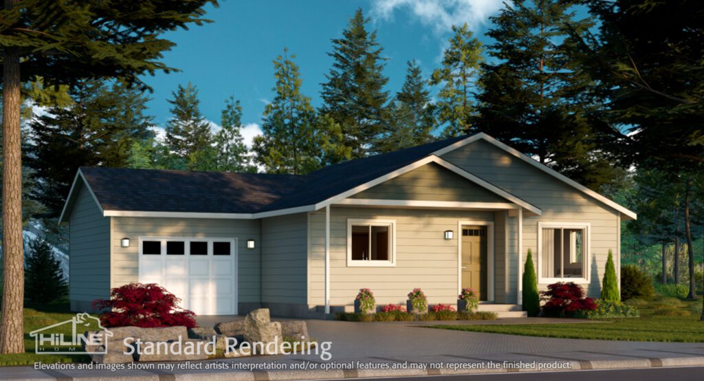 Home Plan 984 standard elevation.