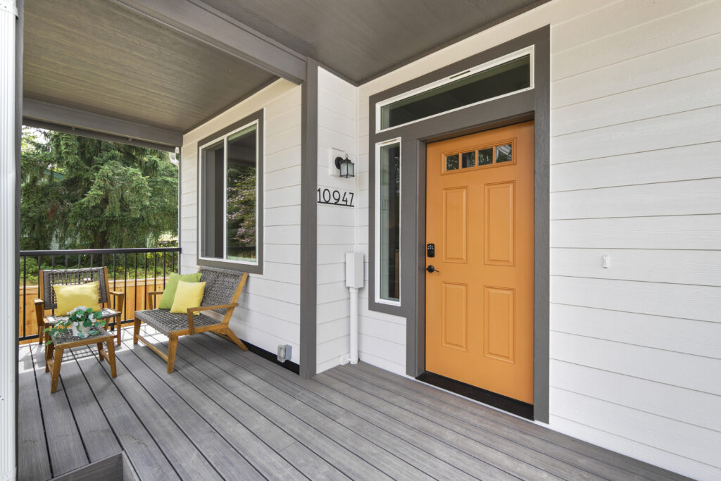 Home Plan 500A exterior patio.