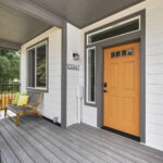 Home Plan 500A exterior patio.