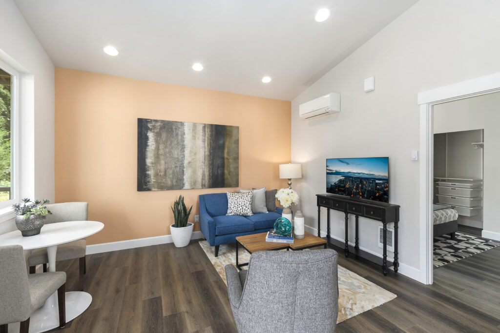 Home Plan 500A interior living room.