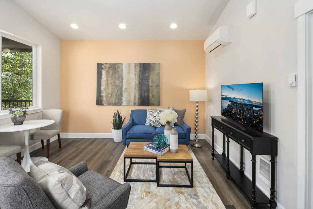 Home Plan 500A interior living room.