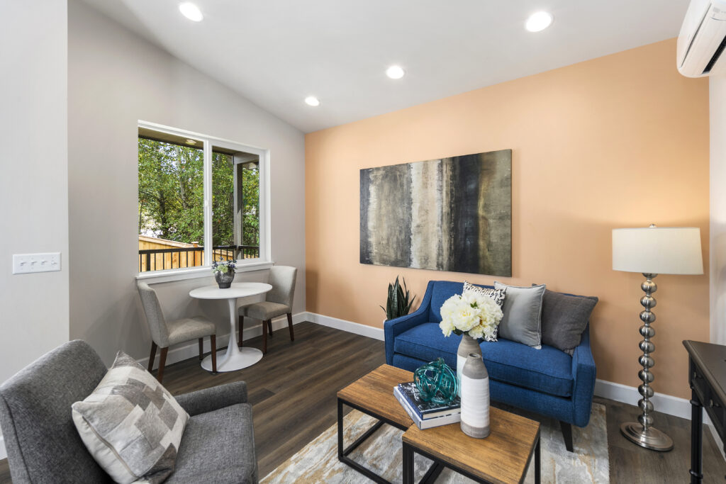 Home Plan 500A interior living room.